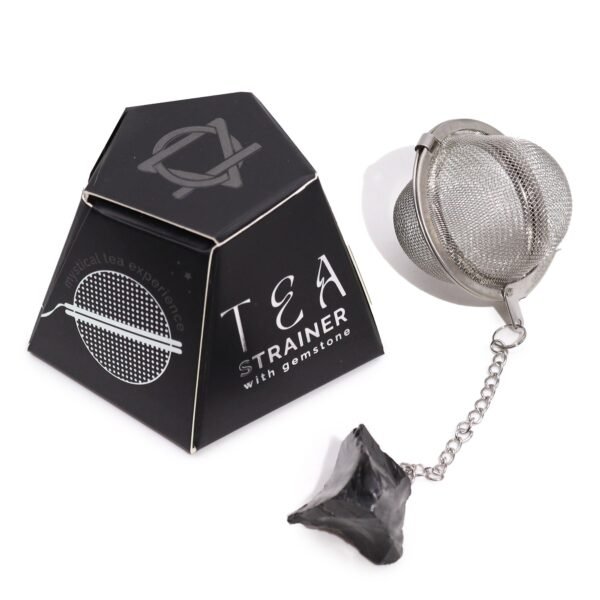 Ancient Wisdom Raw Crystal Gemstone Tea Strainer - Black Obsidian