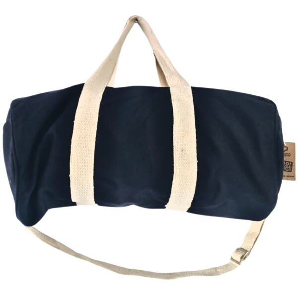 Ancient Wisdom Don't Quit Cotton Canvas Gym Bag - Navy Blue (2767C)