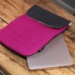 Ancient Wisdom Stonewash Cotton Laptop Padded Pouch – Purple Haze - Image 2