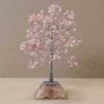 Ancient Wisdom Large Rose Quartz Gemstone Tree (320 Stones) On Orgonite Base - Image 3