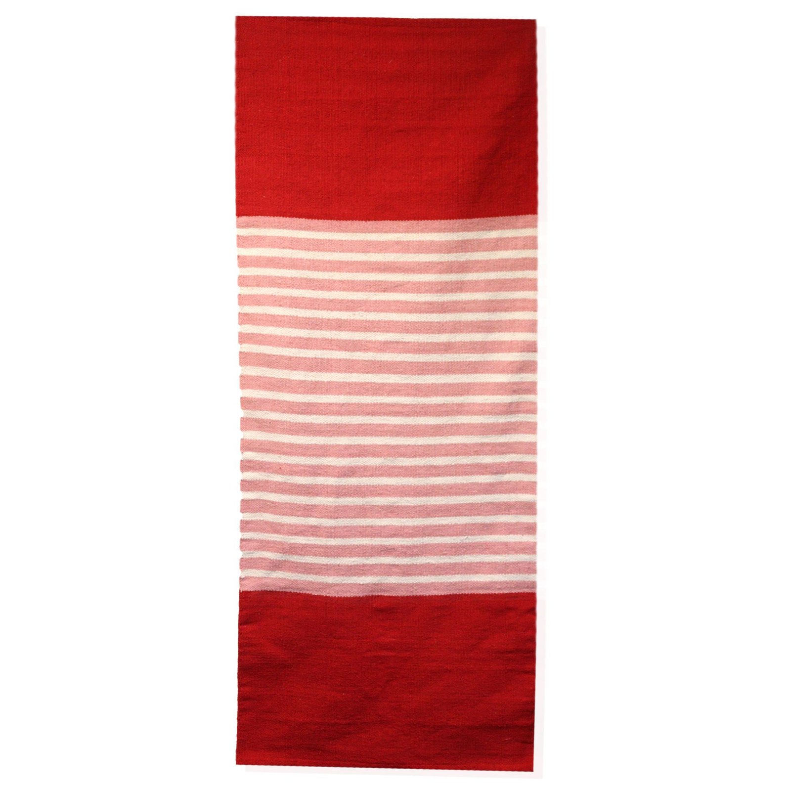 bG9jYWw6Ly9tZWRpYS9ISy80Qy82MFIzMEMxRzZSVks0Q0hLLzRhMjQ0ODQ4LmpwZWc.jpg Ancient Wisdom Indian Cotton Rug (70x170cm) – Red / Pink - Image 1