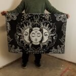 Ancient Wisdom Cotton Wall Art (70x110cm) - Sun Goddess - Image 2