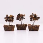 Ancient Wisdom Mini Tigereye Gemstone Tree (15 Stones) On Orgonite Base - Image 5