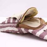 Ancient Wisdom Natural Cotton Body Cross Bag – Burgundy & White - Image 3
