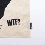 Nomad Sari Natural Iconic Basic Cotton Tote Bag – Black Cat Design - Image 2