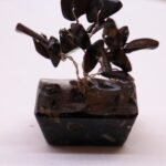 Ancient Wisdom Mini Black Agate Gemstone Tree (15 Stones) On Orgonite Base - Image 3