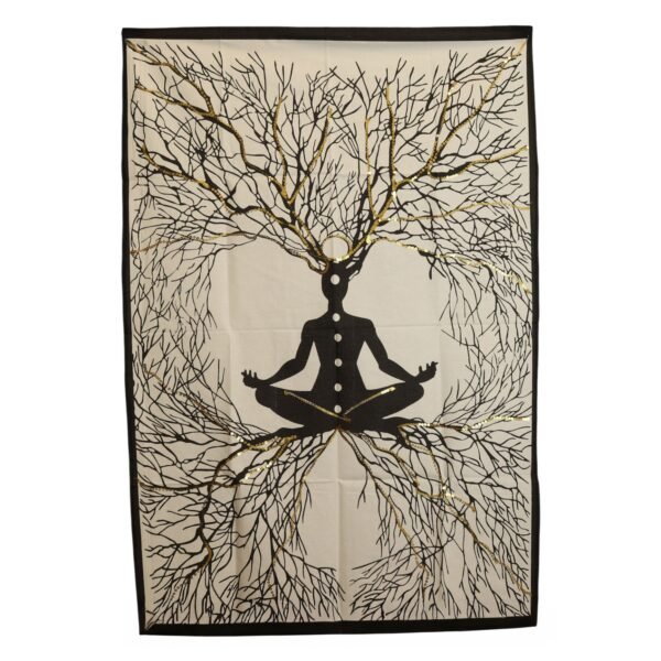 Ancient Wisdom Cotton Wall Art (70x110cm) - Chakra Earth Connection