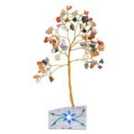 Ancient Wisdom Multi Gemstone Tree (80 Stones) On Gemstone Rock Base