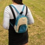 Ancient Wisdom Medium Handmade Kathmandu Backpack – Dhaka Design (30x21x9cm) - Image 10