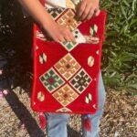 Ancient Wisdom Red Kilim Festival Messenger Bag - Image 7