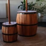 Ancient Wisdom Natural Wood Beer Barrel Stool & Parasol Stand – 38 x 32cm - Image 6