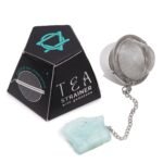 Ancient Wisdom Raw Crystal Gemstone Tea Strainer - Aquamarine