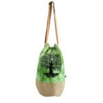 Ancient Wisdom Green Stonewash Tree of Life All Natural Backpack