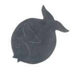 Ancient Wisdom Greywash Albasia Wood Fish Stand - Image 6