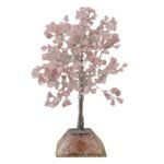 Ancient Wisdom Large Rose Quartz Gemstone Tree (320 Stones) On Orgonite Base