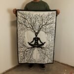 Ancient Wisdom Cotton Wall Art (70x110cm) - Chakra Earth Connection - Image 2