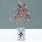 Ancient Wisdom Amethyst Gemstone Tree (160 Stones) On Gemstone Rock Base - Image 2