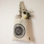 Ancient Wisdom Iconic Natural Cotton Nomad Sari Basic Tote Bag – Urban Mandala - Image 2