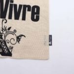 Nomad Sari Natural Iconic Basic Cotton Tote Bag – Joie de Vivre - Image 2