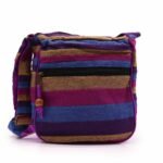 Nomad Sari Large Nepal Sling Bag with Adjustable Strap – Wild Flowers