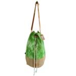Ancient Wisdom Green Stonewash Tree of Life All Natural Backpack - Image 6