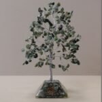 Ancient Wisdom Large Moss Agate Gemstone Tree (320 Stones) On Orgonite Base - Image 3