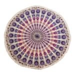 Ancient Wisdom Small Mandala Roundy Wall Art Spread (130cm) – Peacock Purples