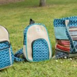 Ancient Wisdom Medium Handmade Kathmandu Backpack – Dhaka Design (30x21x9cm) - Image 9