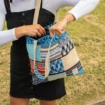 Ancient Wisdom Handmade Patchwork Kathmandu Tote Bag - Dhaka Design (37 x 38cm) - Image 9
