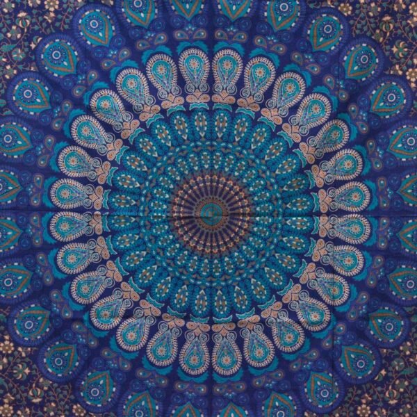 Ancient Wisdom Double Cotton Bedspread + Wall Hanging - Classic Mandala