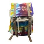 Ancient Wisdom Tie-Dye Hemp Large Square Backpack