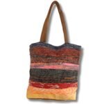 Ancient Wisdom Recycled Big Rug Bag - Shades of Lavender - Image 3
