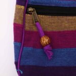 Nomad Sari Large Nepal Sling Bag with Adjustable Strap – Wild Flowers - Image 2