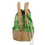Ancient Wisdom Green Stonewash Tree of Life All Natural Backpack - Image 5