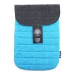 Ancient Wisdom Stonewash Cotton Laptop Padded Pouch - Terrific Turquoise