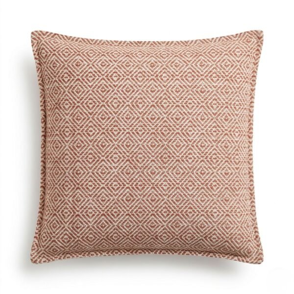 Ancient Wisdom Classic Cushion Cover - Burgundy Squares