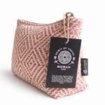 Ancient Wisdom Nomad Sari Indian Jacquard Toiletry Bag – Coral Maze - Image 2