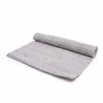 Ancient Wisdom Medium (90x150cm) Indian Handloom Cotton Rug – Grey