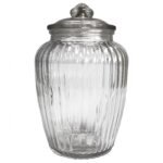 Ancient Wisdom Clear Big Pumpkin Shape Glass Sweet Jar
