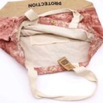 Ancient Wisdom Terracotta Stonewash Jute & Cotton All Natural Bag – Hamsa (Protection) - Image 2
