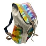 Ancient Wisdom Tie-Dye Hemp Large Square Backpack - Image 4