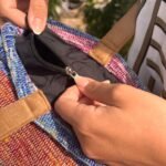 Ancient Wisdom Recycled Big Rug Bag - Shades of Lavender - Image 2