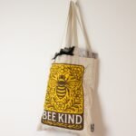 Ancient Wisdom Iconic Toni Natural Cotton Nomad Sari Tote Bag – Bee Kind - Image 5