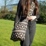 Ancient Wisdom Nomad Sari Jacquard Natural Carryall Bags - Desert Loom - Image 4