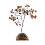 Ancient Wisdom Multi Stones Gemstone Tree (80 Stones) On Orgonite Base