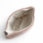 Ancient Wisdom Nomad Sari Indian Jacquard Toiletry Bag – Coral Maze - Image 3