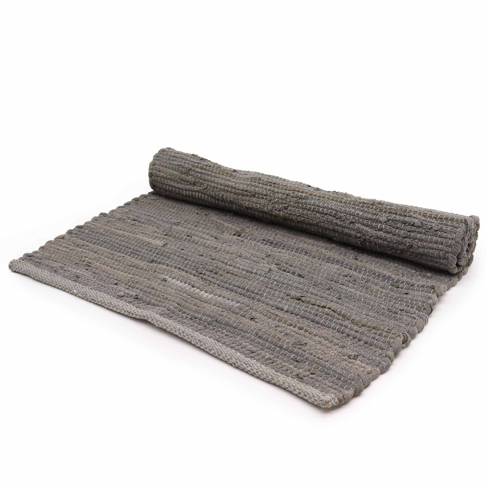 bG9jYWw6Ly9tZWRpYS9IUi84RC82MFIzMEMxRzZXVDM4REhSL2I4ZTFiY2RlLmpwZWc.jpg Ancient Wisdom Large (130x170cm) Indian Handloom Cotton Rug – Charcoal - Image 1