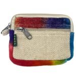 Ancient Wisdom Tie-Dye Hemp Square Pouch