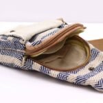 Ancient Wisdom Natural Cotton Body Cross Bag – Tan & Navy - Image 2