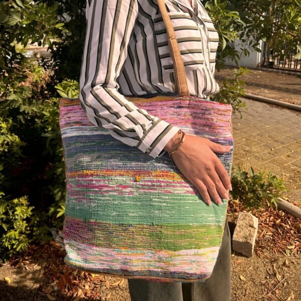 Ancient Wisdom Recycled Big Rug Bag - Shades of Dusk